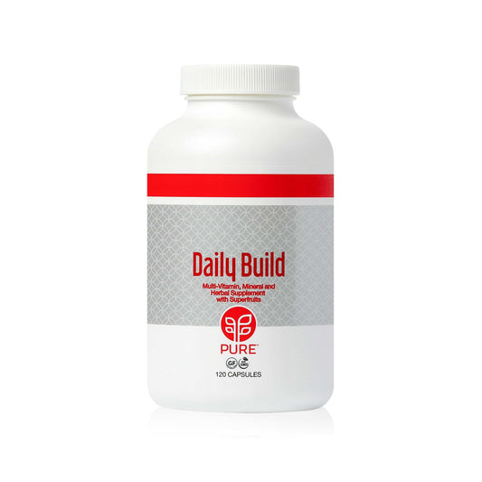 PURE Daily Build | 120 Capsules | Advanced Multivitamin Supplement | Enhanced with Essential Vitamins, Minerals PUREBuy Supplements Australia