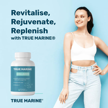 TRUE MARINE Collagen Capsules - 2,400mg of Marine Collagen with Hyaluronic Acid & Vitamin C - Skin, Hair, Nails & Joint Support TRUE MARINEBuy Supplements Australia