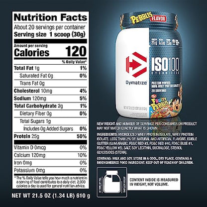 Dymatize ISO100 Hydrolyzed Protein Powder, 100% Whey Isolate, 25g of Protein DymatizeBuy Supplements Australia