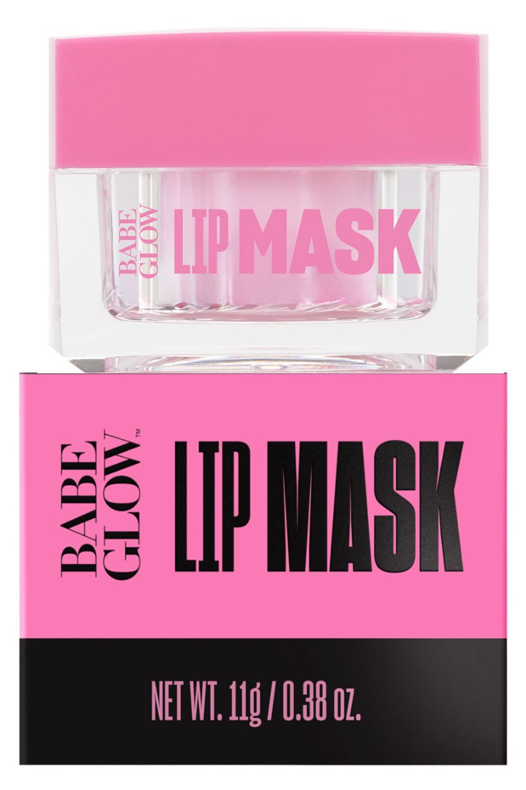 Babe Original Babe Glow Fragrance-Free Lip Sleeping Mask for Softer Lips, Hyaluronic Acid & Antioxidant Infused for Smoothe
