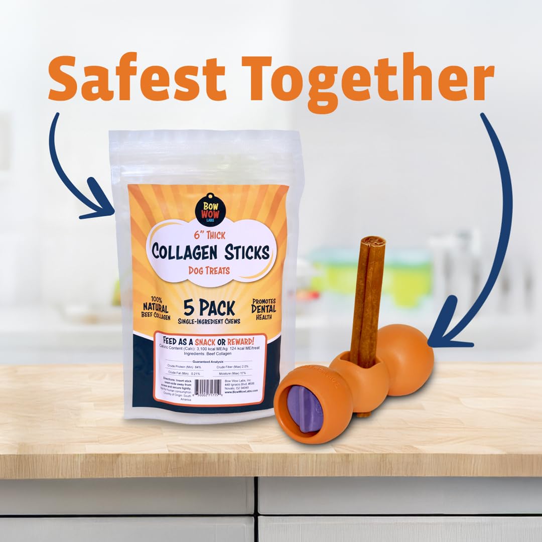 Bow Wow Labs 12" SafeFit Collagen Sticks for Dogs 5 Pack/Jumbo – All-Natural Chews for Joint, Gut, Bone & Oral Health Bow Wow LabsBuy Supplements Australia
