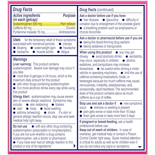 Midol Complete Gelcaps 24ct: Midol Complete Menstrual Pain Relief Gelcaps with Acetaminophen for Menstrual Symptom, PMS Relief, and Period Cramp Relief - 24 Count MidolBuy Supplements Australia