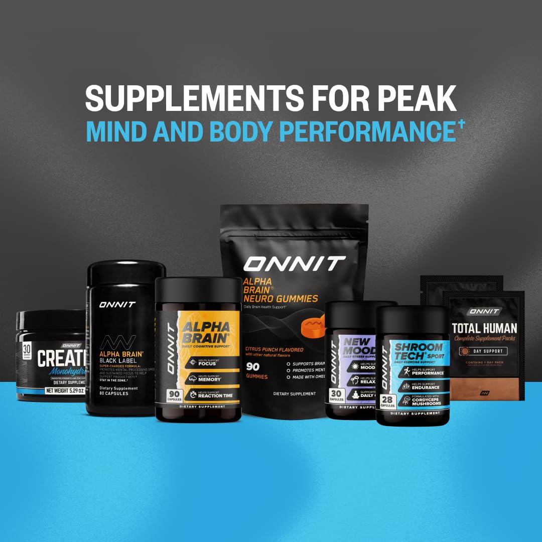 ONNIT Creatine Monohydrate Powder – Unflavored, 90-Serving Value Size – Supports Strength, Lean Muscle, and Brain Energy† – Keto Friendly, No Fillers, 90 Servings, 15.29 oz ONNITBuy Supplements Australia