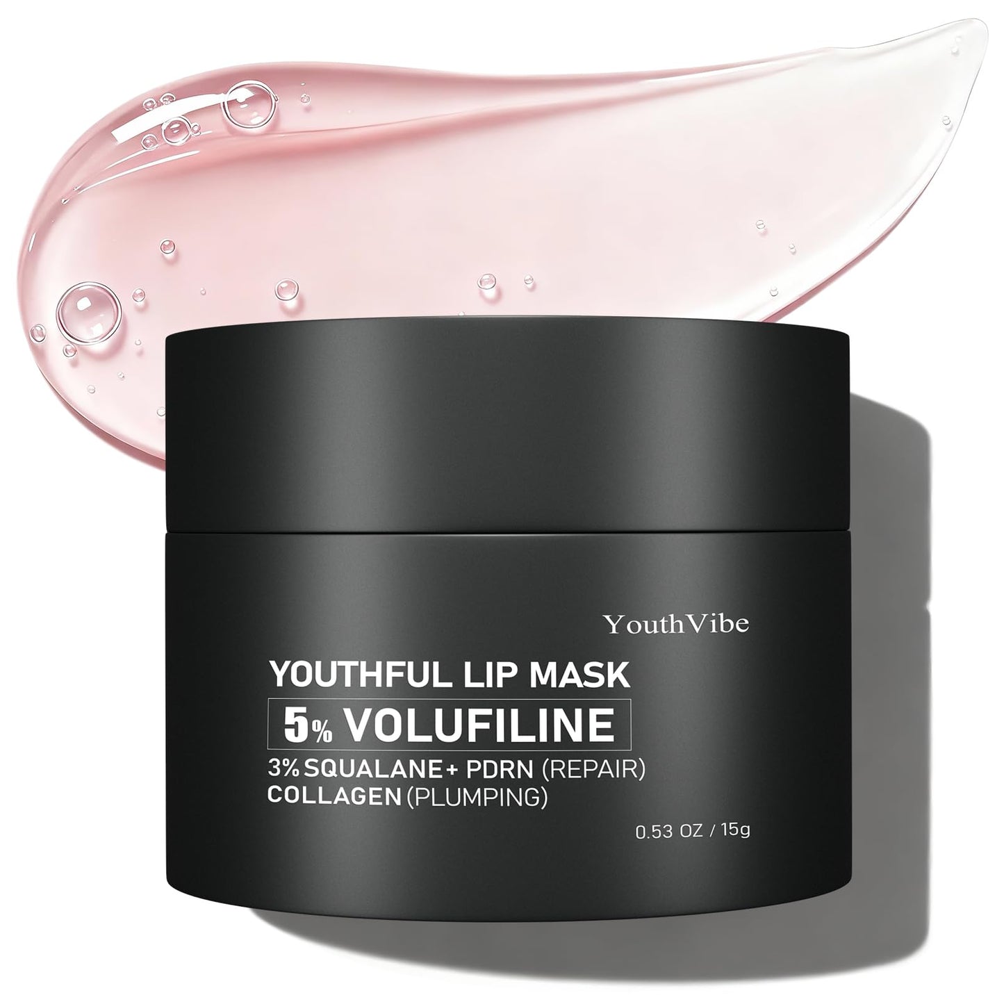 YouthVibe Lip Mask Overnight Moisturizing - Nourish & Hydrate, Antioxidants, 5% Volufiline