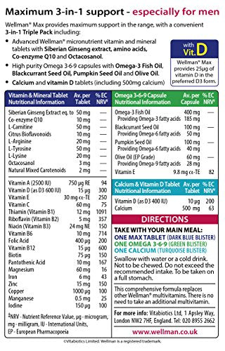 Vitabiotics Wellman Max - 84 Tablets/Capsules VitabioticsBuy Supplements Australia