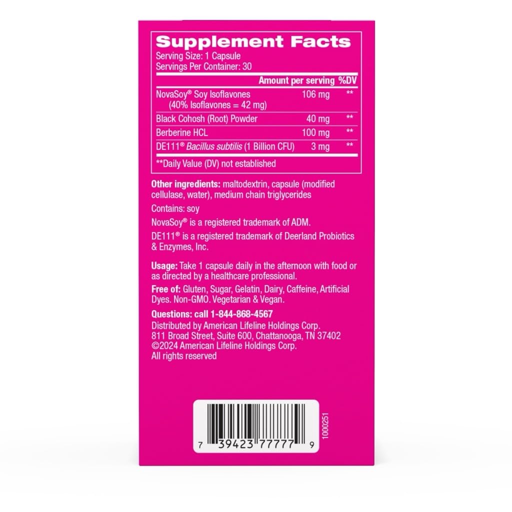 Florajen Triple-Action Menopause Probiotic - Hormonal Balance, Hot Flash, & Mood Swing Relief - Weight Management & Digestive Support - Featuring Berberine, Black Cohosh, & Botanical - 30 Capsules FlorajenBuy Supplements Australia