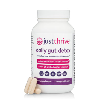 Daily Gut Detox - Ultra-Concentrated Detox & Immune Support Supplement with IgG Antibodies - Promotes Gut Health, Detoxification & Balanced Immune Response Just Thrive canada supplements
