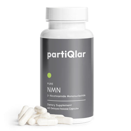 partiQlar NMN Supplement 500mg - High Purity Nicotinamide Mononucleotide - NAD+ Booster for Anti-Aging, Cellular Energy & Longevity - 60 Veggie Capsules partiQlar buy supplements Au