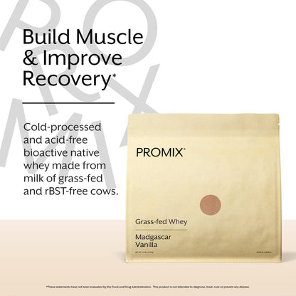 Promix Whey Protein Powder, Vanilla - 2.5lb Bulk - Grass-Fed & 100% All Natural ProMix NutritionBuy Supplements Australia