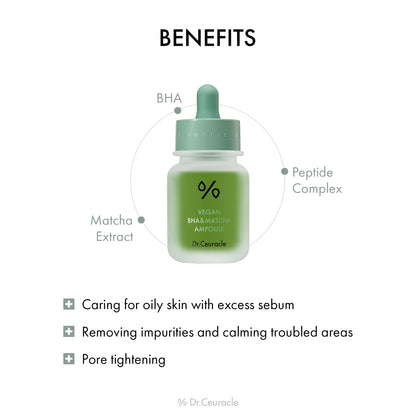 Dr.Ceuracle | Jeju Matcha Tea Essence + Vegan BHA & Matcha Ampoule leegeehaam buy supplements Au