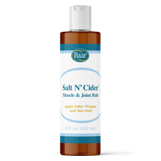 Baar Salt N' Cider Rub - Aids Bruised Ligaments & Tendons, Strains, Sprains & Bone Recovery, 8 fl. oz. BaarBuy Supplements Australia
