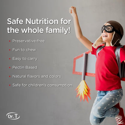 Dr. T Kids Multivitamin Gummies – Daily Vitamins for Kids Ages 2+, with A, C, D, E, B & Folic Acid – Supports Bone Strength, Immunity & Overall Health Dr. TBuy Supplements Australia