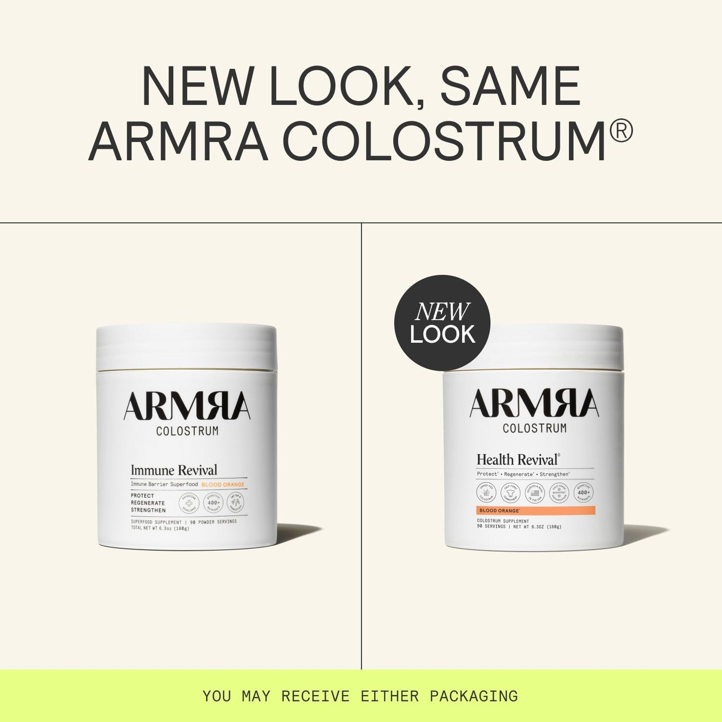 ARMRA Colostrum Powder | Blood Orange | Gut Health & Bloating | Skin & Hair | Immunity | Keto, Gluten & Fat-Free | 90 Servings ARMRABuy Supplements Australia