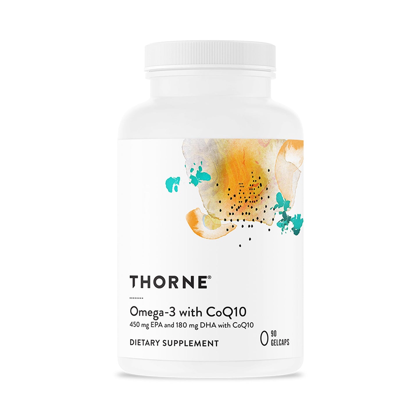 THORNE - Omega-3 with CoQ10 - Omega-3 Fatty Acids Supplement with CoQ10 - EPA and DHA - 90 Gelcaps THORNEBuy Supplements Australia