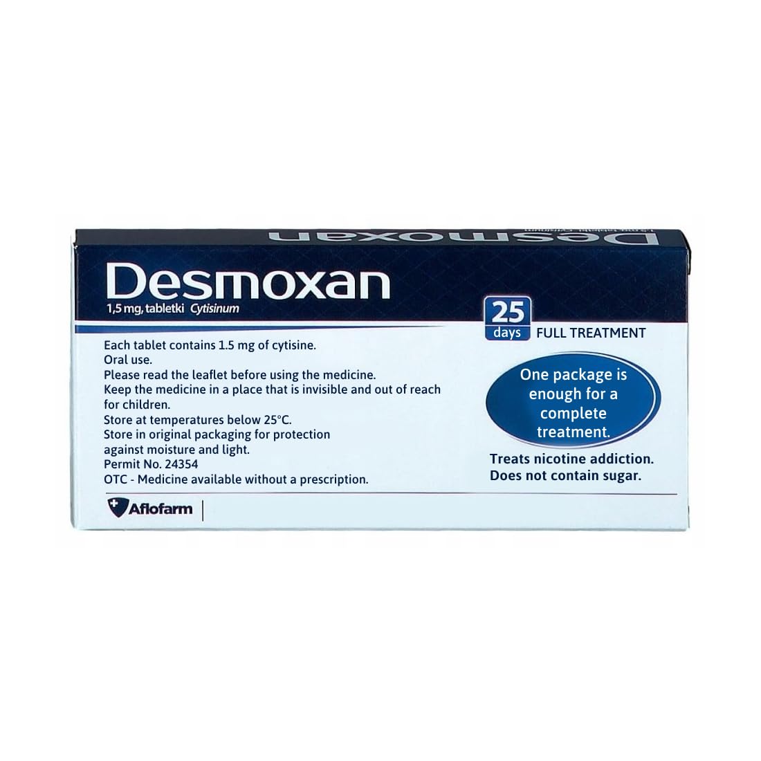 Aflofarm Desmoxan 1,5mg 100 Pills Tablets. Made in Poland. Polish Distribution,Polish Language. Aflofarm buy supplements Au