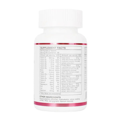 JulyDeer One Daily Tablet Multivitamin for Women - Complete Multimineral with Vitamin A, C, D, E and B-Complex, Zinc & More for Women's Immunity JulyDeer