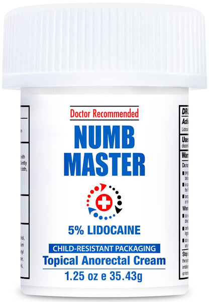 Clinical Resolution Numb Master 5% Lidocaine Numbing Cream for Pain Relief, Topical Anesthetic Burn Itch Cream Maximum Strength, Fast Acting Hemorrhoid Treatment with Vitamin E and Aloe, 1.25 Oz Clinical Resolution buy supplements Au