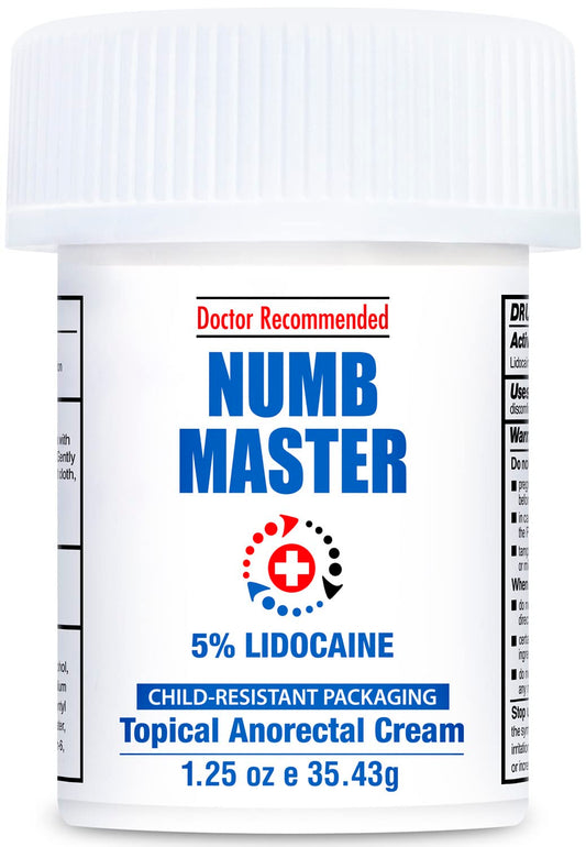 Clinical Resolution Numb Master 5% Lidocaine Numbing Cream for Pain Relief, Topical Anesthetic Burn Itch Cream Maximum Strength, Fast Acting Hemorrhoid Treatment with Vitamin E and Aloe, 1.25 Oz Clinical Resolution buy supplements Au