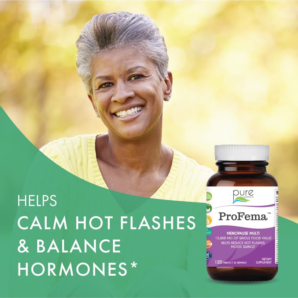Pure Essence Labs ProFema - Multivitamin for Women - Natural Menopause Relief Supplement - Promotes Hormone Balance, Reduces Hot Flashes, Mood Swings, Night Sweats (60 Capsules) PURE ESSENCE LABSBuy Supplements Australia