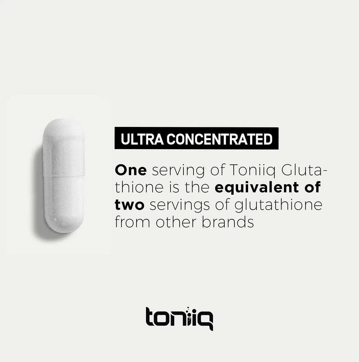 Toniiq Ultra High Strength Glutathione Capsules - 1000mg Concentrated Formula - 98%+ Highly Purified and Bioavailable - Non-GMO Fermentation - 240 Capsules Reduced Glutathione Supplement Toniiq buy supplements Au