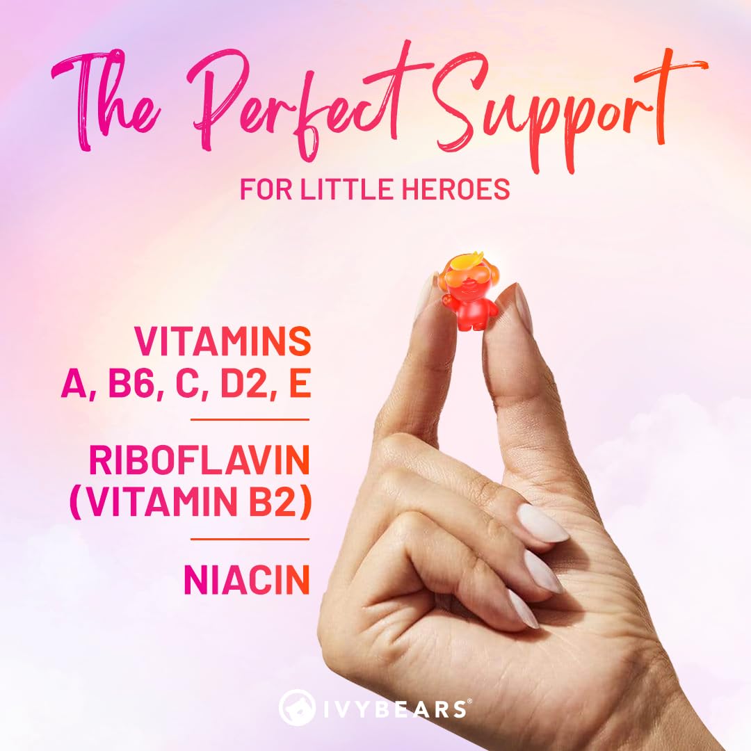 IvyBears® Superpower Kids - Multivitamin Gummies for Immune Support - Strengthen Children's Immune Systems with Vitamins C, D2, B6, A IvyBearsBuy Supplements Australia