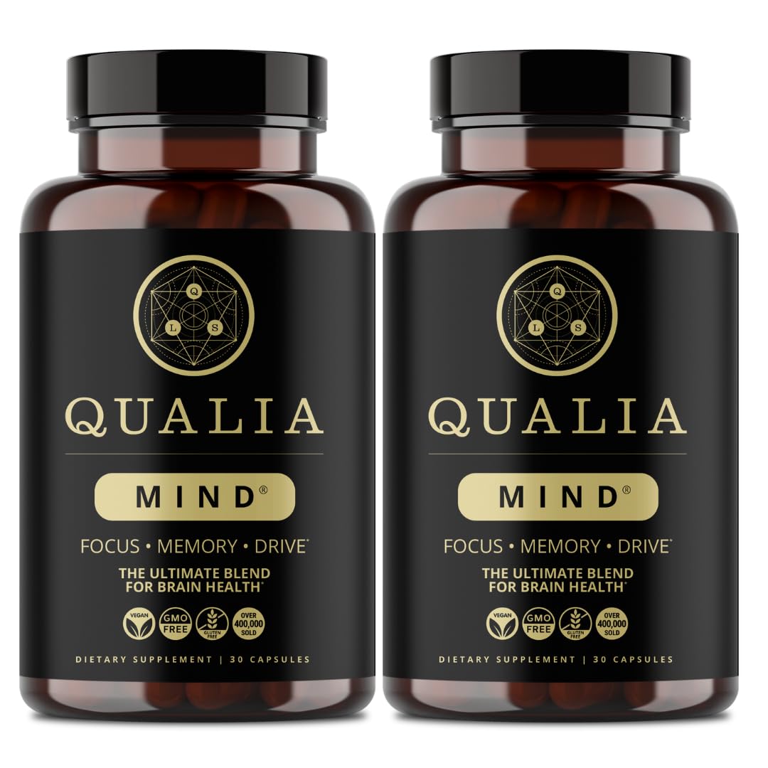 Qualia Mind — Beat Brain Fog | Doctor-Formulated Premium Brain Nourishment | Fuel Focus, Drive & Energy | 32 Ingredients Including Lion’s Mane, Cognizin™️, Ginkgo & More| 2 Week Supply* QUALIA LIFE SCIENCESBuy Supplements Australia