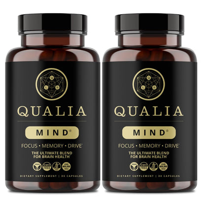 Qualia Mind — Beat Brain Fog | Doctor-Formulated Premium Brain Nourishment | Fuel Focus, Drive & Energy | 32 Ingredients Including Lion’s Mane, Cognizin™️, Ginkgo & More| 2 Week Supply* QUALIA LIFE SCIENCESBuy Supplements Australia