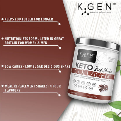 K-GEN Diet Shake Meal Replacement Keto Collagen Powder | Multi Collagen Protein with MCT Oil, Vitamin C K GEN ketogenic enhancementBuy Supplements Australia