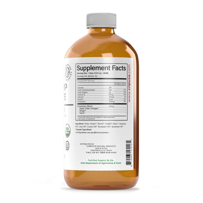 Organic Amish Leg Cramp Relief Liquid 16oz - Natural Muscle and Foot Support Supplement with Apple Cider Vinegar, Ginger, Garlic, Aloe, Fast Cramp Reducing Formula, Certified Organic, Made in USA Complete Natural ProductsBuy Supplements Australia