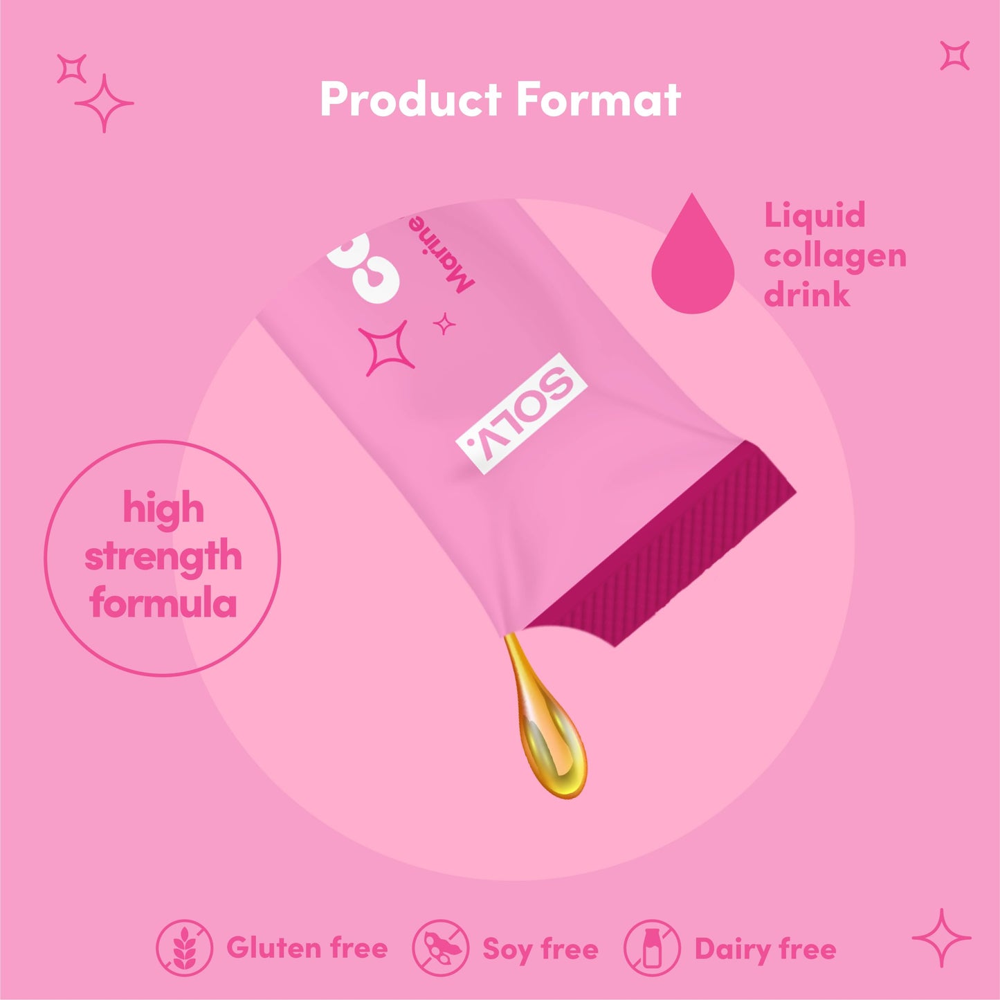 Solv Liquid 8000mg Marine Collagen Peptide Beauty Supplement Gel 14x15ml Sachets High Strength Great Tasting VIT C Biotin SOLVBuy Supplements Australia