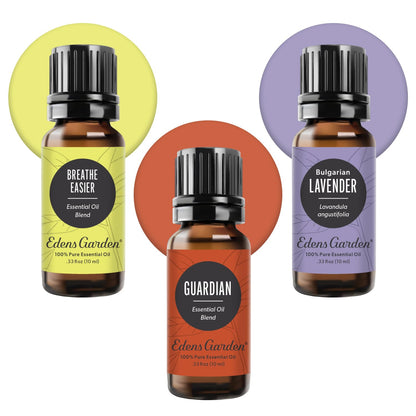 Edens Garden Essential Oil Well-Being Set, 3 Pure Essential Oils for Diffusers for Home