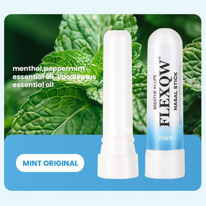 FLEXQW Peppermint Cooling Nasal Inhaler Stick, Refreshing & Soothing Nasal Care, Portable Energy Boost Stick for Congestion Relief, Focus & Freshness, Travel Size FLEXQWBuy Supplements Australia