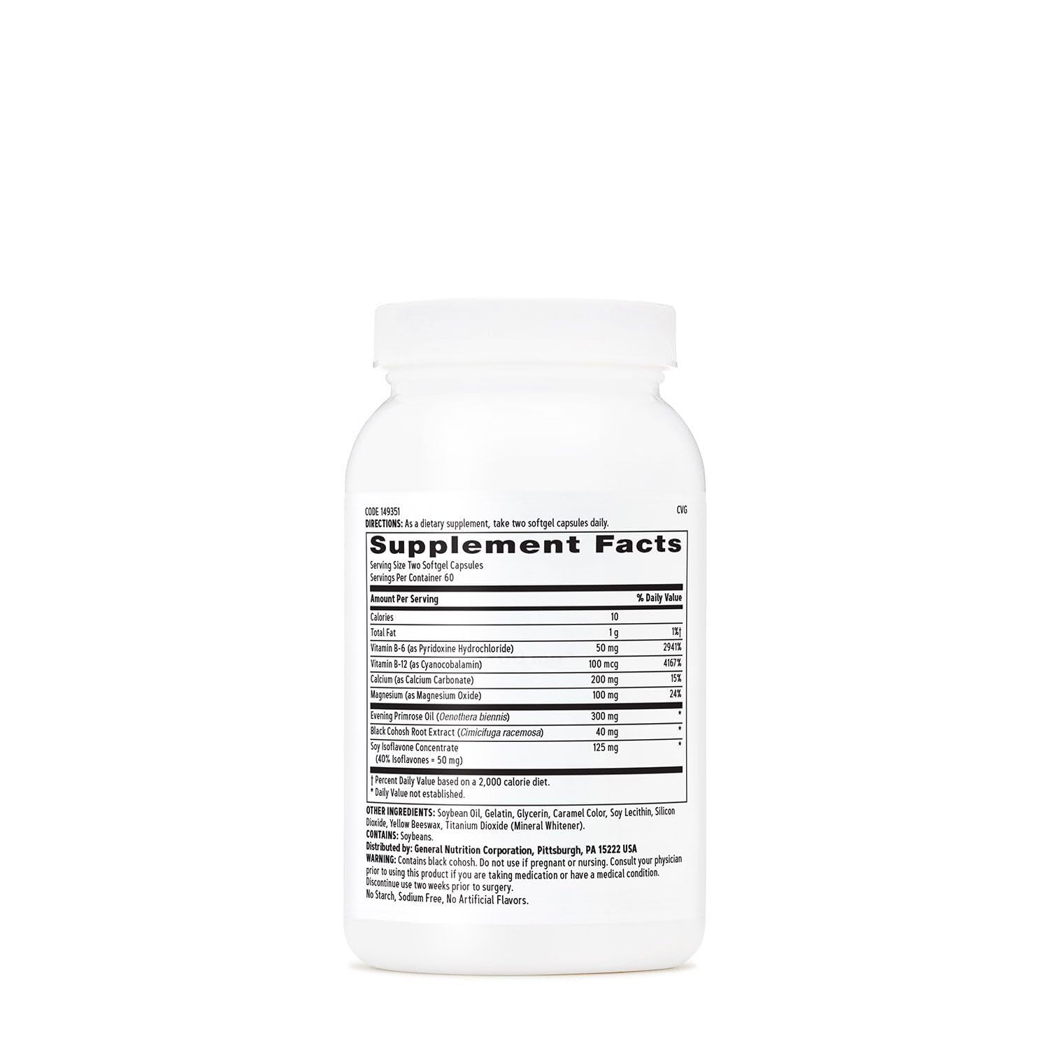 GNC Women's Phytoestrogen Formula, Supports Hormone and Mood Balance Plus Increased Energy, Targeted Relief for Menopause Symptoms, Daily Supplement, 120 Softgels GNCBuy Supplements Australia