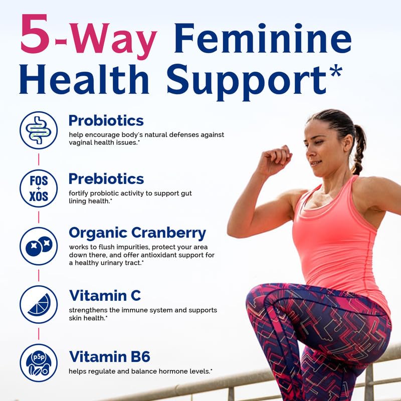 Innate Vitality Women’s Probiotics, 100 Billion CFUs 18 Strains, with Cranberry, Vitamin C Innate VitalityBuy Supplements Australia