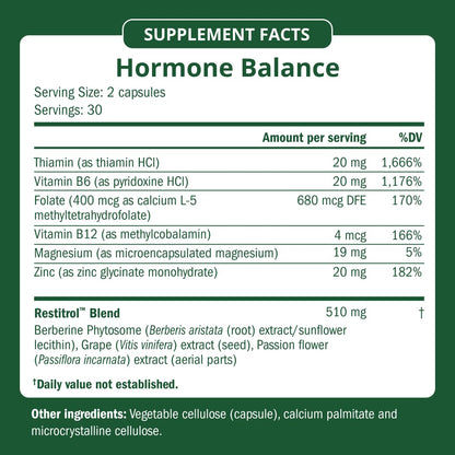 Semaine Hormone Balance – Clearer Skin, Enhanced Moods, Deeper Sleep & Happier Hormones. Hormone-Free, Vegan Capsule, Multi-Symptom Support (60 ct) SemaineBuy Supplements Australia