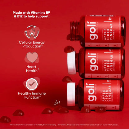 Goli Nutritional Supplement, Apple Cider Vinegar Gummy Vitamins Nutrition, 2 Pack GoliBuy Supplements Australia