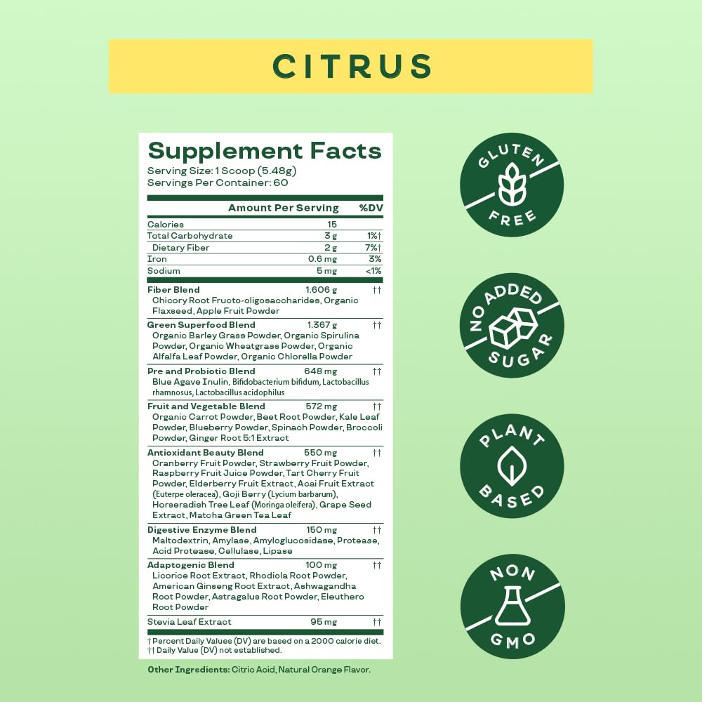 Bloom Nutrition Greens and Superfoods Powder for Digestive Health, Greens Powder Bloom NutritionBuy Supplements Australia