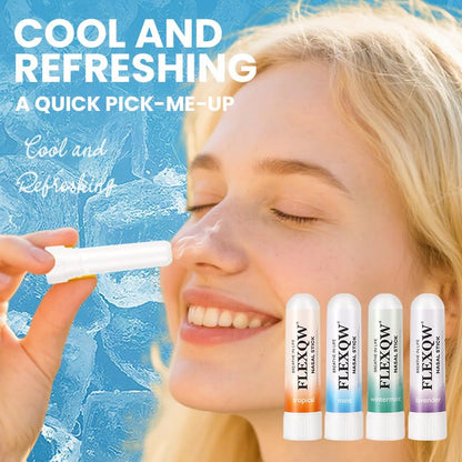 FLEXQW Peppermint Cooling Nasal Inhaler Stick, Refreshing & Soothing Nasal Care, Portable Energy Boost Stick for Congestion Relief, Focus & Freshness, Travel Size FLEXQWBuy Supplements Australia