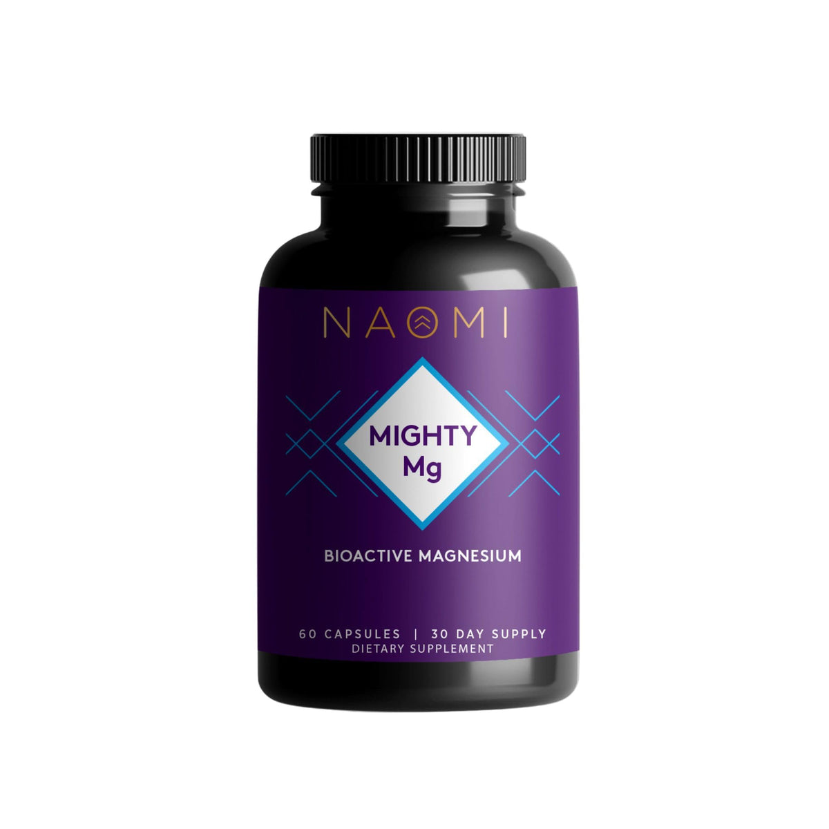 NAOMI Mighty Mg Magnesium Glycinate & Malate Complex 360mg, High Absorption Formula, Elemental Magnesium Supports Heart Health, Strong Bones, Better Sleep, Gluten-Free, Non-GMO, Vegan, 60 Veggie Caps NAOMIBuy Supplements Australia