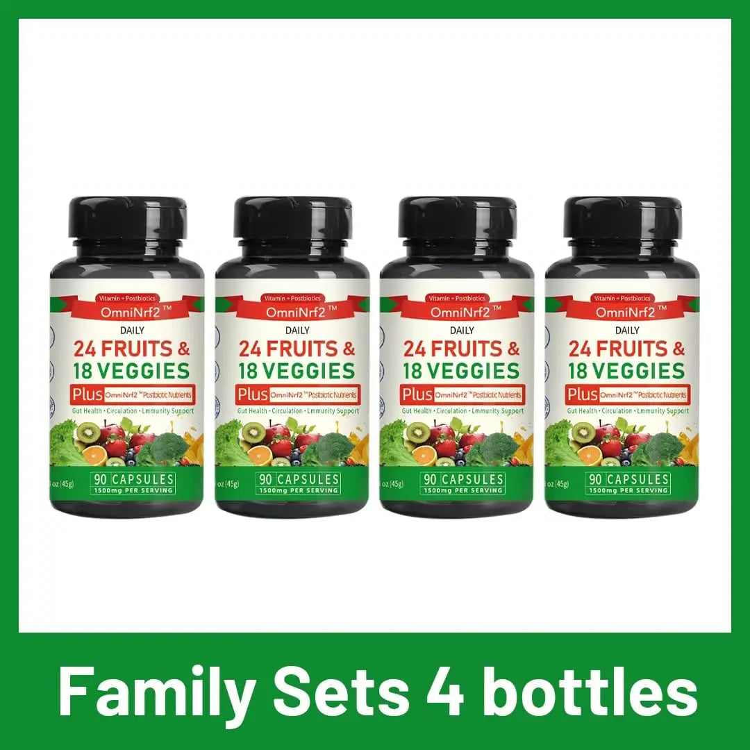 OmniNrf2 Postbiotic Supplement Capsules for Gut Health, Superfood with 24 Fruits & 18 Veggies & Fermented Herbal Plants, 90 Capsules for Antioxidant Support OmniNrf2Buy Supplements Australia