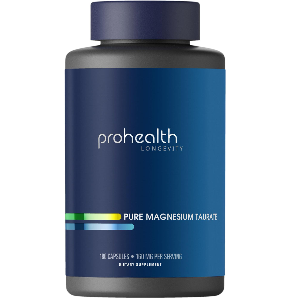 ProHealth Pure Magnesium Taurate, 160mg per Serving | Optimal Bioavailability Supplement for Healthy Aging | Supports Brain, Heart, and Muscle Health | Third-Party Tested for Quality | 180 Capsules ProHealthBuy Supplements Australia