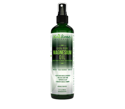 Kaiame Naturals Magnesium Oil Spray, Large 12 oz, Undiluted, Pure and Organic, Sourced from Ancient Zechstein Seabed Kaiame NaturalsBuy Supplements Australia
