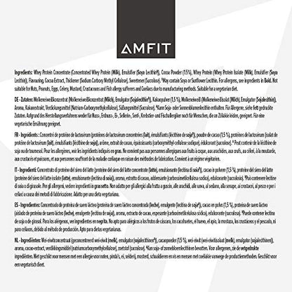 Amazon Brand - Amfit Nutrition Whey Protein Powder, Chocolate Flavour, 33 Servings, 1 kg Amfit NutritionBuy Supplements Australia