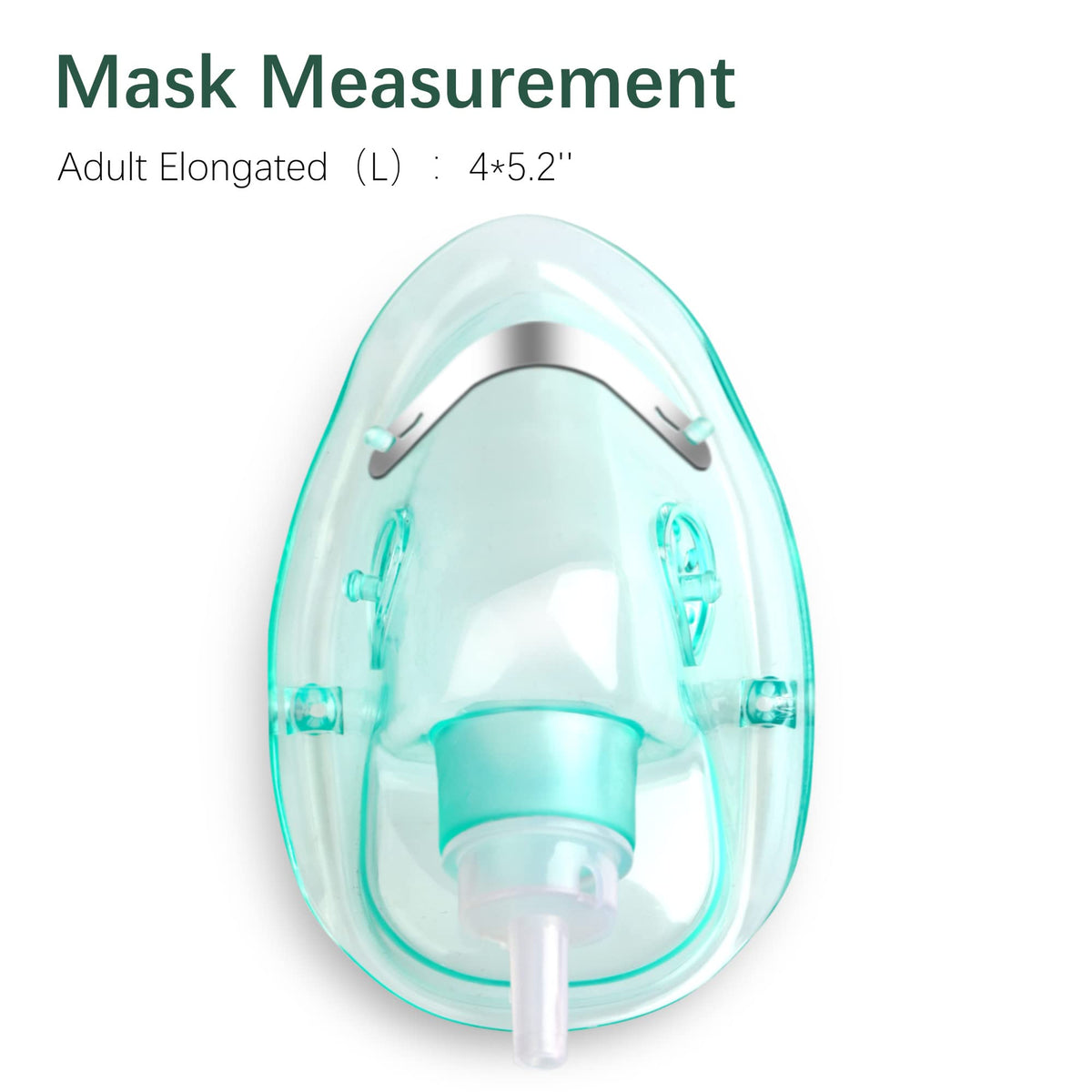 ANSNF 2 Pack Oxygen Mask for Face Adult with 6.6' Tube & Adjustable Elastic Strap - Size M+L ANSNFBuy Supplements Australia