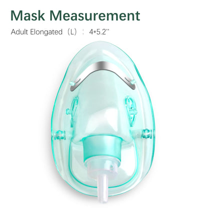 ANSNF 2 Pack Oxygen Mask for Face Adult with 6.6' Tube & Adjustable Elastic Strap - Size M+L ANSNFBuy Supplements Australia