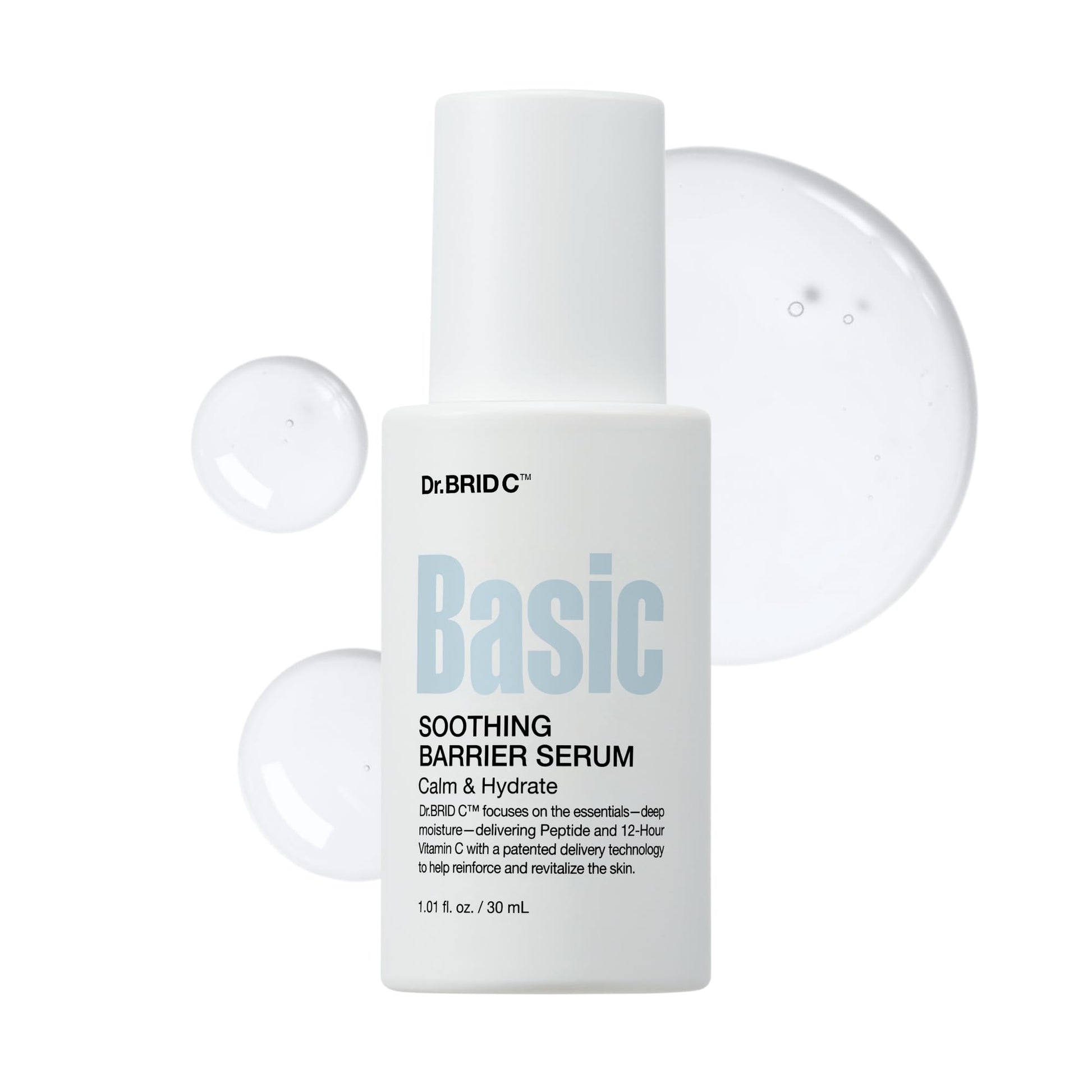 Dr.BRID C Soothing Barrier Face Serum - Instant Cooling & Calming Relief with Peptides, Cica & Microbiome, Helps Restore Barrier Resilience for Sensitive Skin, Fragrance-Free, 1.01 fl.oz. Dr.BRID C buy supplements Au