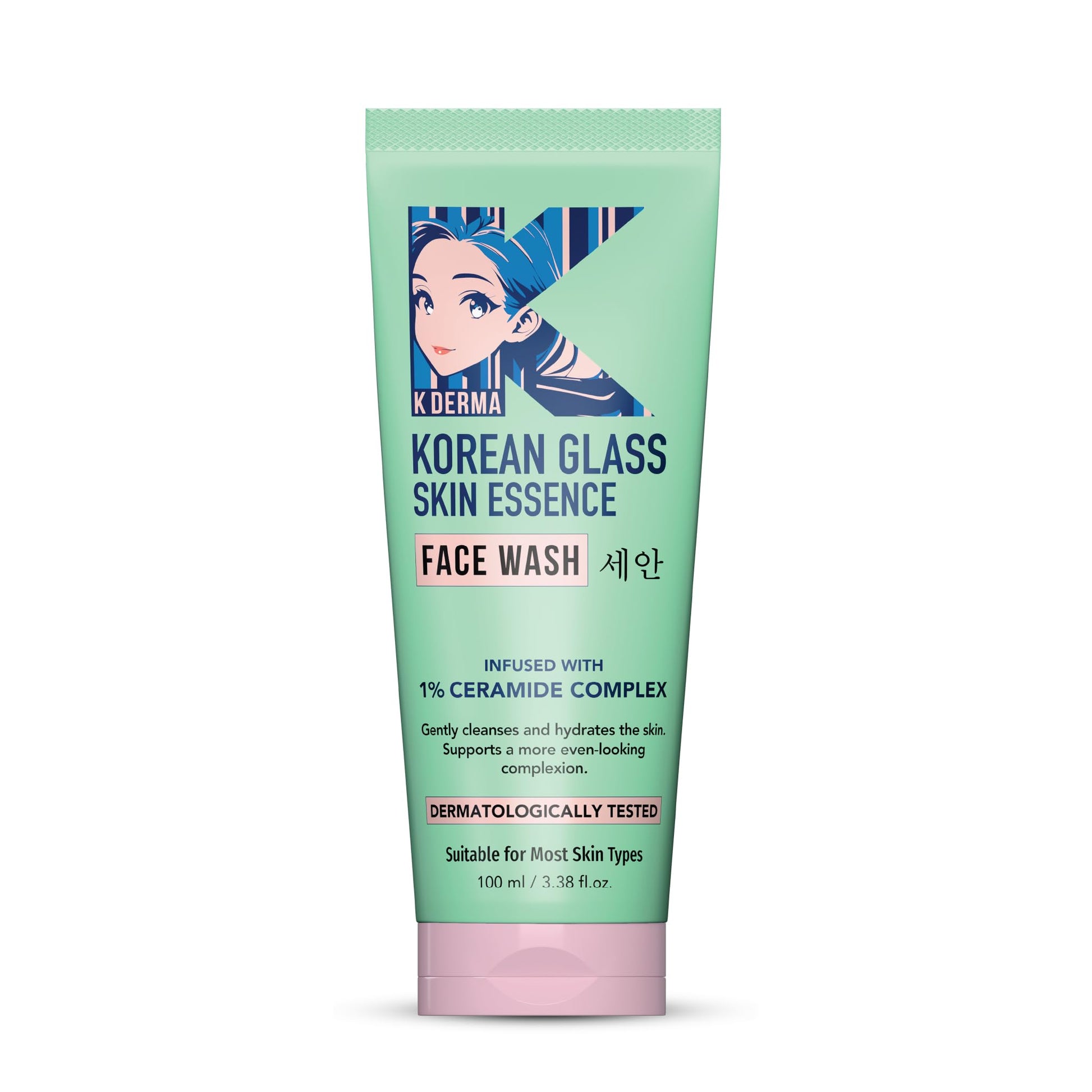 DR.RASHEL Korean Face Wash With Rice Water & 1% Ceramide Complex | Hydrating Gentle Cleanser for All Skin Types | 100 ml / 3.38 Fl Oz DR.RASHEL buy supplements Au