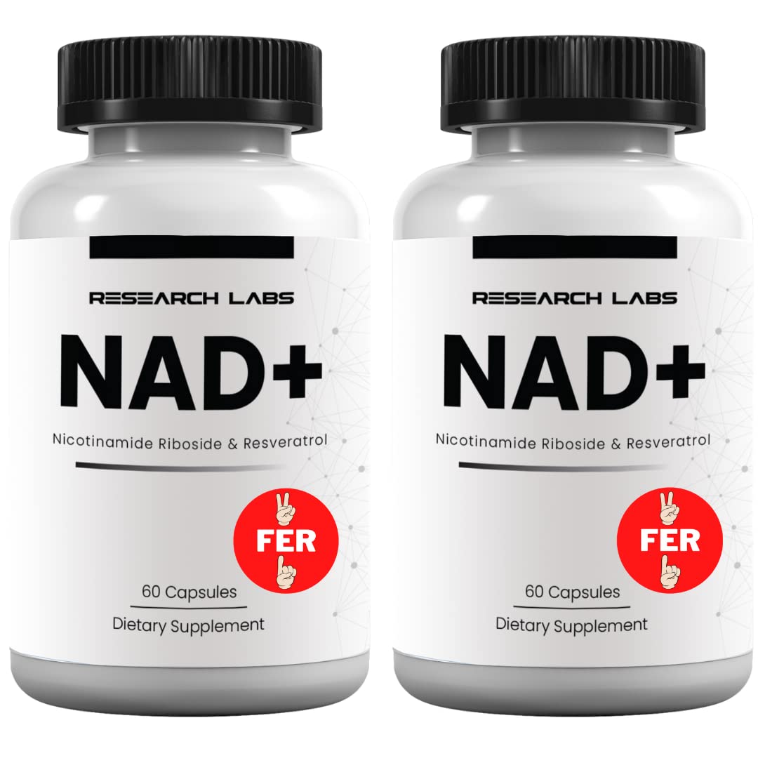 Research Labs NAD+ Supplement 2 for 1 Ad. Proprietary Formula w/Patent Pending RiboYOUNG™. NRF2 Activator, Nicotinamide Riboside, Quercetin, Resveratrol, Betaine. True NAD Supplement Anti Aging… Research LabsBuy Supplements Australia