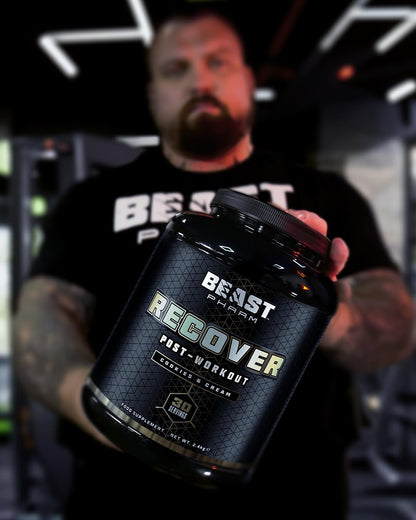 Beast Pharm | Recover Whey Protein Powder | 2.4kg/30 Servings | Cookies & Cream Beast PharmBuy Supplements Australia