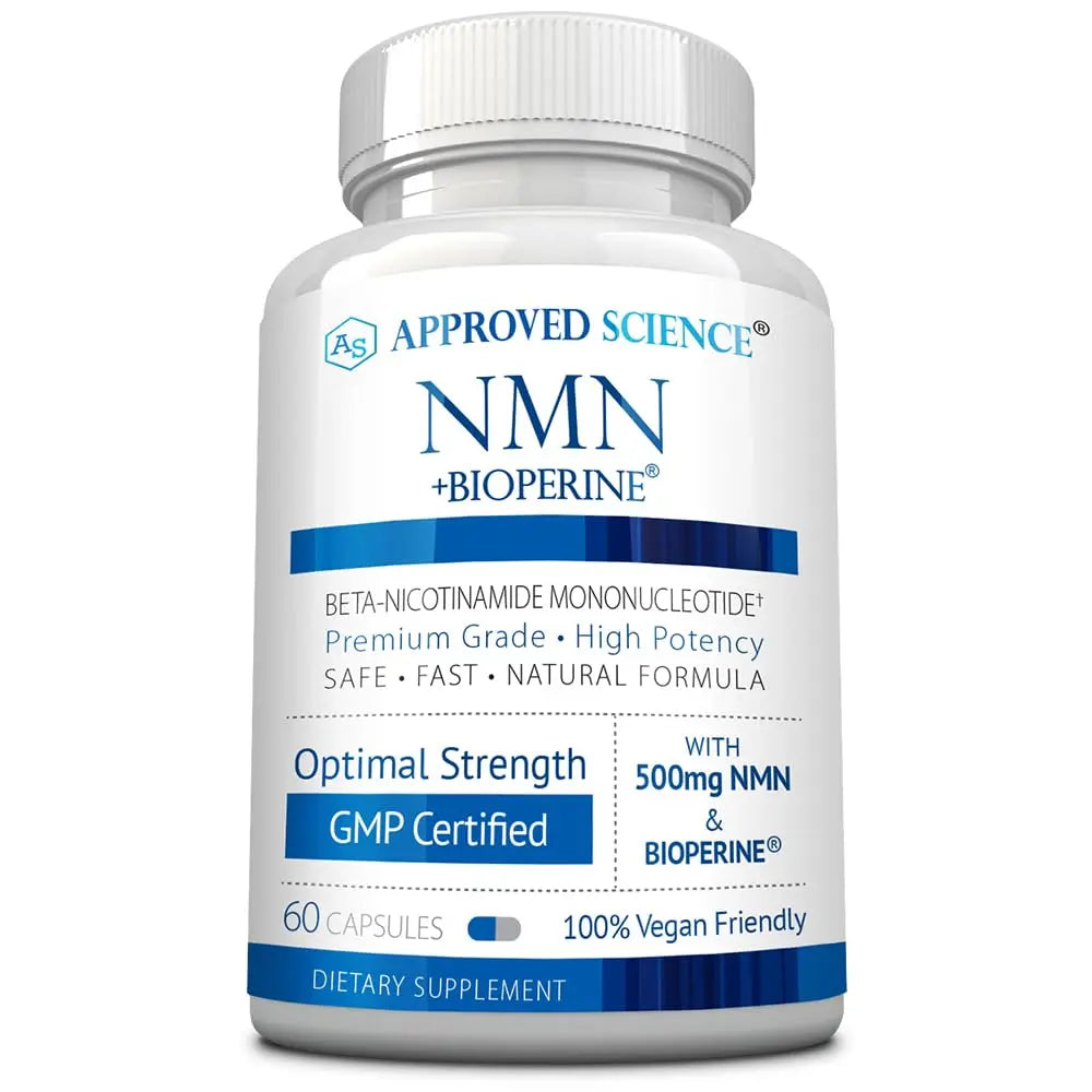 Approved Science NMN - 500mg Stable NMN - Cellular Energy, Healthy Aging - Pack of 1 - Made in USA - Vegan Approved ScienceBuy Supplements Australia